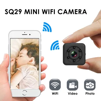 SQ29 Kūdikio Saugumo Stebėti HD WIFI Mažas Mini Kameros Jutiklis Naktinis Matymas vaizdo Kameros Kūdikių Saugos Priežiūros Judesio DVR Mikro Kamera