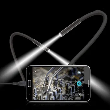 1080P HD Kamera, USB, Android Endoskopą Vandeniui IP67 Vamzdžių Tikrinimo Endoskopą Gyvatė Kabelis 8mm Objektyvas Borescope 8 Led Šviesos