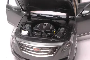 1:18 Diecast Modelis GM Cadillac CT6 2016 m., Pilkos spalvos Sedanas Lydinio Žaislas, Miniatiūrinių Automobilių Kolekcija Dovanos CT
