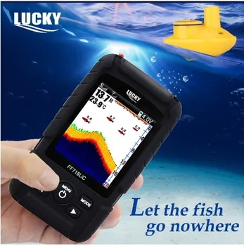 PASISEKĖ ff718LiC-W 2.8'Color Ekrano Žuvų Ieškiklis Belaidžio fishfinder Įkrovimo Baterija (akumuliatorius 180m Veiklos Diapazonas Vandeniui žvejybos