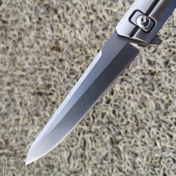 Gb-3 sulankstomas peilis 9cr18mov peilis visas plieno rankena rutulinis guolis EDC peilis kišenėje taktinis peilis