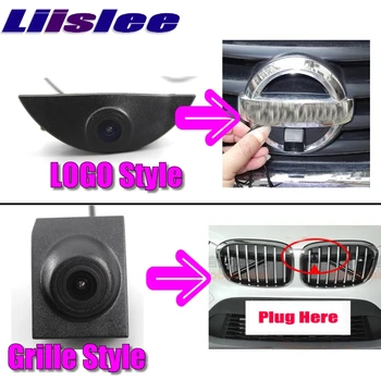 LiisLee Automobilio Priekinė Kamera Hyundai Veloster 2011-2018 Blind Spot Logotipas Priekyje Kamera 