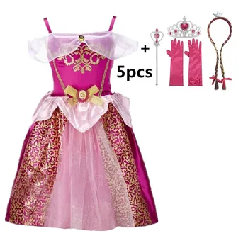 2020 Grožio Frocks Mergaitės Suknelė Princesė Vasaros Karnavalas Cosplay Šalis Suknelės Vaikams Apdarų fotosesiją 2-10 Metų