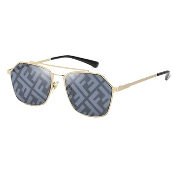 Unisex futuristinis fendii logotipą, akiniai nuo saulės moterims, vyrams uv400 aukštos kokybės poliarizuoti aikštėje vairavimo akinius oculos de sol feminino