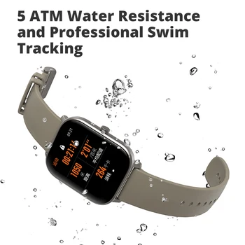 Amazfit GTS Smart Žiūrėti Vandeniui 5ATM Plaukimo Smartwatch 14 Dienų Baterija Muzikos Kontrolės, skirtos Android sandėlyje Pasaulio Versija