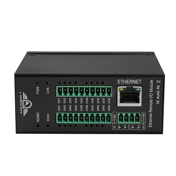 Modbus TCP Meistras Ethernet Nuotolinio IO Modulio Duomenų kaupimo Modulį, Pramoniniai Matavimo ir Kontrolės Sistema AIN+DIN+PADARYTI