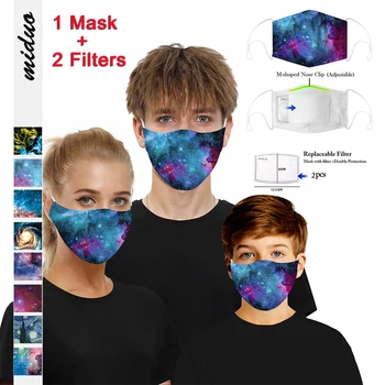 KD2.5 apsaugos nuo dulkių Nagų Kaukė Anti-rūko Aktyvintos anglies Filtras Veido Kaukės bakterijų įrodymas Gripo Kovos su Tarša Daugiaspalvis Spausdinimas masque