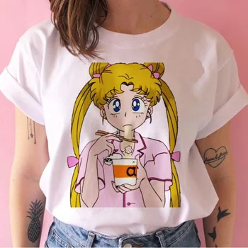 Sailor Moon drabužius moterų derliaus spausdinimo tumblr 