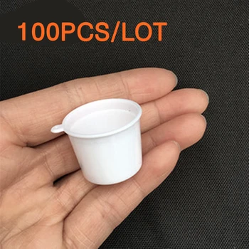 Tanduzi Didmeninė 100VNT Mielas Mini Plastiko Puodelis Baltas Japonų Deco Dalys Netikras Maistas 