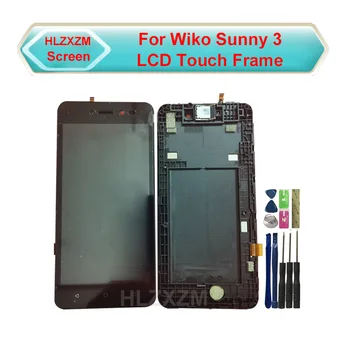Už Wiko Saulėtas 3 W-K120 LCD Ekranas Su Touch Ekranas Su Frame skaitmeninis keitiklis Asamblėjos Jutiklio Pakeitimas Įrankiai