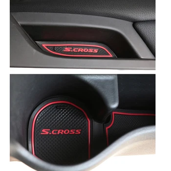 Už Suzuki SX4 S-Cross S Cross 2016 2017 2018 Durų Groove Kilimėlis Automobilių Reikmenys Vartų Angą Mygtukai Ne slydimo Čempionato Kilimėliai