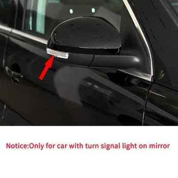 Už SEAT Alhambra 2010-2019 Anglies pluošto automobilio šoninis galinio vaizdo veidrodis padengti apdaila,chromo, sidabro posūkio signalo veidrodis apima 2017 2018