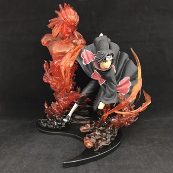 23cm Anime Naruto PVC Veiksmų Skaičius, Nulis Uchiha Itachi Gaisro Sasuke Susanoo Dėl Kolekcijos Modelis Žaislas