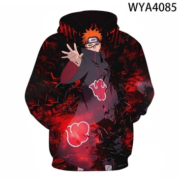 Pavasarį Ir Rudenį Anime Naruto Hoodie Mados Vyrams, Moterims, Vaikams, 3d Spausdinimas Streetwear Megztinis ilgomis Rankovėmis Atsitiktinis Marškinėlius