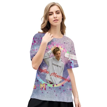 Payton moormeier 3D Spausdinti marškinėliai Moterims/Vyrams Mados Vasaros trumpomis Rankovėmis Marškinėlius 2020 Harajuku Atsitiktinis Streetwear marškinėliai