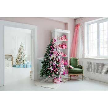 Yeele Kalėdų Medis, Gėlių, Šviesos, Backdrops Sienų Dekoro ir Namų Dekoro fotografijos fone Fotografijos fonas
