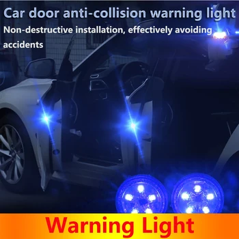 Universalus LED Automobilių Durų Atidarymo Saugos Įspėjimas Anti-susidūrimo dega volkswagen polo vw golf 5 4 7 6 passat b6 t5 caddy 6r b