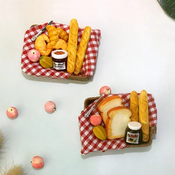 1/12 bjd miniatiūriniai iškylą žaislas ob11 duona modelis 1: 6 masto lėlės namas žaislo modelis miniatiūrinės maisto žaisti mini duonos krepšelis virtuvės žaislas