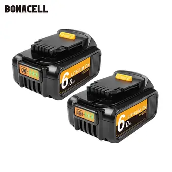 Bonacell 6000mAh 18V MAX XR už Dewalt Įrankio Baterija DCB180 DCB181 DCB182 DCB201 DCB201-2 DCB200 DCB200-2 DCB204-2 L50