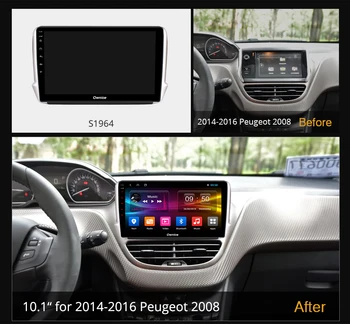 6+128G Ownice Android 10.0 Car DVD GPS Radijo Grotuvas, - 2016 Peugeot 2008 DSP 4G LTE SPDIF Trajektorija navigacijos 1280*720