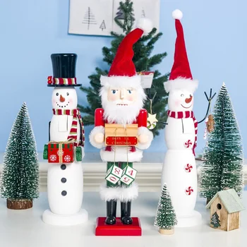 Kalėdų Ornamentu Dažytos Medinės Santa Claus Papuošalai Kalėdų Dovanos, Žaislai, Kalėdų Papuošalų, Namų Addobbi Natale