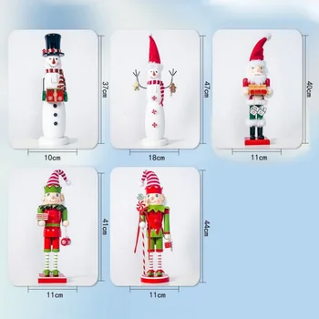 Kalėdų Ornamentu Dažytos Medinės Santa Claus Papuošalai Kalėdų Dovanos, Žaislai, Kalėdų Papuošalų, Namų Addobbi Natale