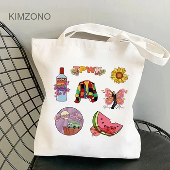 Viena Kryptimi pirkinių krepšys drobės bolsas de tela rankinėje shopper bag net string bolsa compra užsakymą