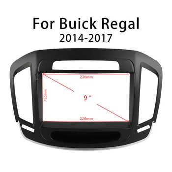 Naujas Juodas/Rudas ABS Plastiko Apdaila Facia Rėmas Buick Regal-2017 Remontuoti Automobilių 