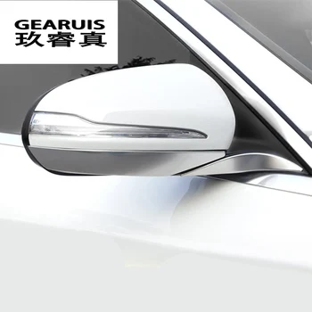 Automobilio stilius Mercedes Benz C klasė W205 C180 C200 galinio vaizdo veidrodžio rėmo durų veidrodėliai padengti apdaila reikmenys, auto lipdukas