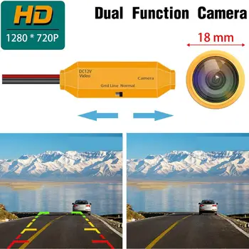 HD 1280x720p Auksinė Kamera Galinio vaizdo Kamera, Atbulinės eigos Atsarginė Kamera, Vandeniui, skirti 