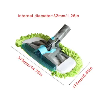 32mm diametro buitinių valymo Plastiko butas mop dulkių siurblys grindų šepetys