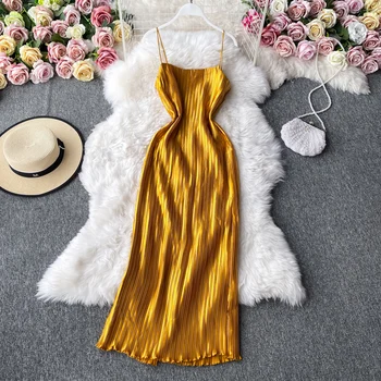 Kimutomo Moterims, Elegantiška Suknelė Vintage prancūzų Stiliaus 2020 Naujas Mados Ponios-line Šalis Suknelė Kietas Rankovių Plisuotos Vestidos