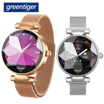 Greentiger B80 Smart Watch moterų Širdies ritmo Monitorius Kraujo Spaudimas Sporto Ponios Laikrodžiai Fitness Tracker Mados Smart Apyrankė