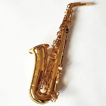 Pagamintas Japonijoje 62 Profesinės Alto Lašas E Saksofonas Aukso Alto Saksofonas su grupės kandiklio Nendrių Aglet Daugiau Paketą paštas