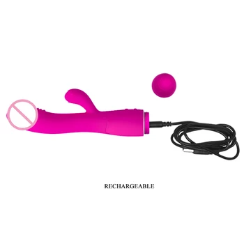 USB įkrovimo Greitis 30 G Spot Vibratorius moterims Dviguba Vibracija Silikoninis Vandeniui Erotiniai žaislai Moterų Masturbacija Sekso Produktai