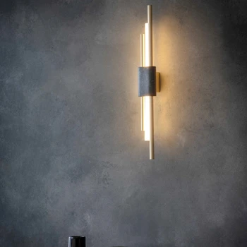 LED naujos sienos lempa dizaineris minimalistinio vario sienos lempos šiuolaikinės kūrybos marmuro, metalo villa eilėje lemputės dekoratyvinis apšvietimas