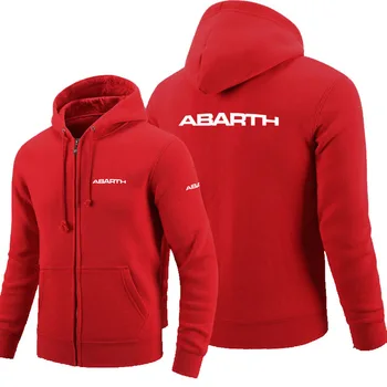 2020NEW Abarth logotipas užtrauktukas Palaidinukė Vyrų Užtrauktukas Hoodies Rudenį Hoodie Žiemos Ilgos Mados Drabužius
