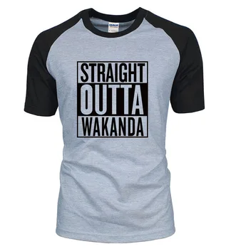 Wakanda Vyrų Marškinėlius Medvilnės 2019 M. Vasarą Vyrams Trumpas Raglan Rankovėmis Marškinėliai Hip-Hop Streetwear T-Shirts Gerbėjai Prekės ženklo Drabužių
