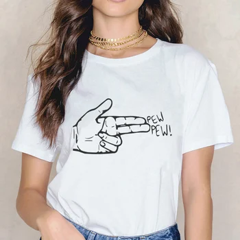 Pew Pew Madafakas T Marškinėliai, moteriški marškinėliai trumpomis Rankovėmis Moteriška Viršūnes Tees Harajuku 