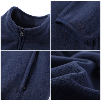 Pioneer Stovykla vilnos hoodies su vidinės kišenės vyrų šiltas storas žiemos užtrauktukas mėlyna palaidinukė vyrų 522172Y