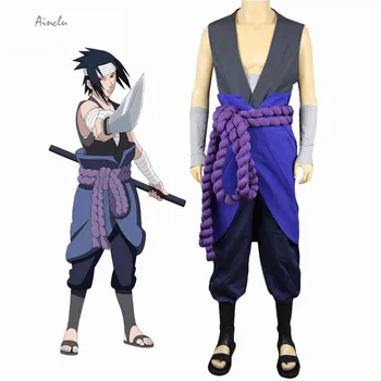 Ainclu Nemokamas Pristatymas Naruto Uchiha Sasuke Helovyno Cosplay Kostiumų Anime Pritaikyti Bet Kokio Dydžio