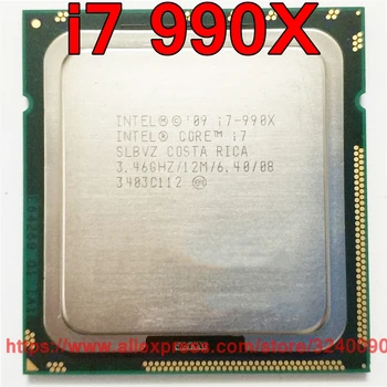 Originalus Intel PROCESORIAUS Core i7-990X Procesoriumi Extreme Edition i7 990X 3.46 GHz 12M 6-Core Lizdas 1366 nemokamas pristatymas greitas laivas iš