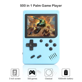 Nešiojamų Retro Vaizdo Žaidimų Konsolės 3,0 Colių Nešiojamą Žaidimų Žaidėjas Built-in 500 Klasikiniai Žaidimai, Mini Pocket Gamepad Vaikams Dovanų