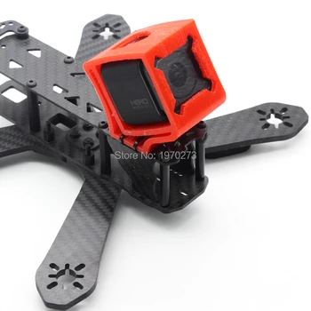 Ultralight 3D Atspausdintas TPU Medžiagos atvejais 30Degree Fixed Mount Turėtojas Runcam 3 Gopro Sesijos Vedlys X220S Kamera sėdynės laikiklis