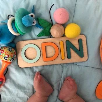 Tinkinti Montessori Žaislas Medienos Pavadinimas Įspūdį Vaikams Dovanų Vieną Dviejų Trijų Metų Mergaitė, Žaislai mažiems Vaikams Pavadinimas Pasirašyti Dekoro Kūdikių Velykų