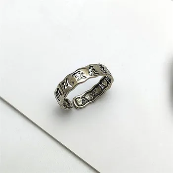 Senovinių Graikų Abėcėlė, Žiedai, Moterų Papuošalai Madinga 925 Sidabro Tuščiaviduris Žiedas Moterų Piršto Žiedą Nuotakos Vestuvių Priedai Mergaitės