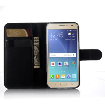 Samsung Galaxy j3 skyrius 2016 J310 Apversti Odinis Telefono dėklas Samsung Galaxy j3 skyrius 2016 Knygos Stiliaus Piniginė Stovėti Flip Case
