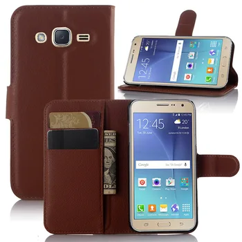 Samsung Galaxy j3 skyrius 2016 J310 Apversti Odinis Telefono dėklas Samsung Galaxy j3 skyrius 2016 Knygos Stiliaus Piniginė Stovėti Flip Case
