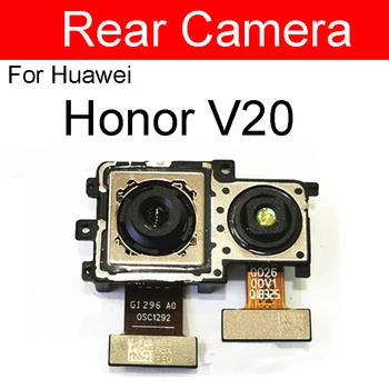 Reguliuojamo Galinio vaizdo Kamera Už Huawei Honor V20 PCT-29 Mažų Susiduria ir Pagrindiniai galinė vaizdo Kamera Flex Kabelis Už Garbę Peržiūrėti 20 atsarginės Dalys