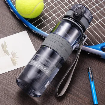500/1000ml Vandens Butelių BPA Free Shaker Lauko Sporto Kelionių Gėrimo Butelis Nešiojamų Sandarus Ecofriendly Plastiko Vaisių Arbata Butelis